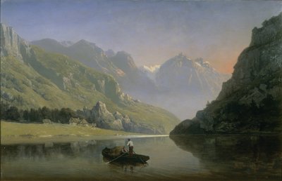 Erinnerung an Savoyen; Sonnenaufgang in den Bergen von Josephine Bowes